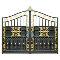 Luxury Villa Exterior Main Entrance Doors Residential Steel Double Opening Door Designs 1