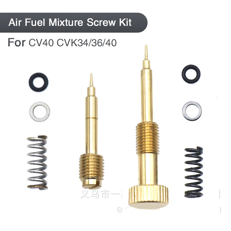Metal Motorcycle Carburetor Air Adjusting Screw Idle Mixture Fuel Ratio Screw For Harley CV40 Keihin CVK34 CVK36 CVK40 28mm/42mm