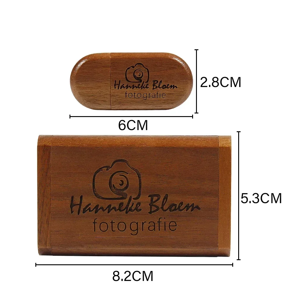Jaster- Custom Logo Usb Flash Drive Caixa de Madeira Memory Stick Impressão a Cores Presente Criativo 32gb 64gb 128gb 20 Unidades por Lote - Imagem 3