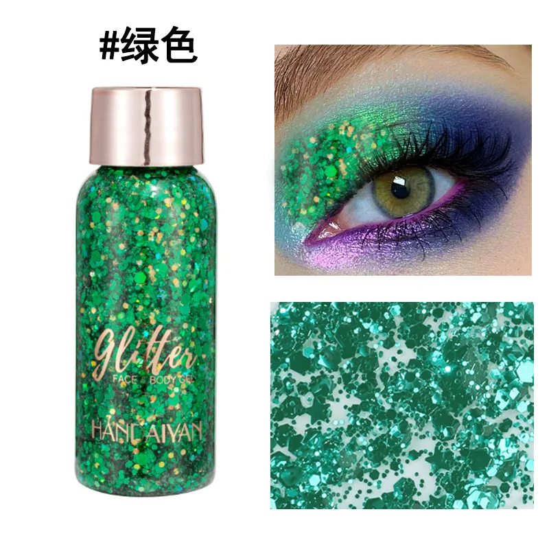 56g Eyeshadow Glitter Face Glitter Gel Makeup Mermaid Party Stage Eye Nail Hair Body Art Flash Sequins Decoration