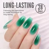 YOKEFELLOW UV LED Gel Nail Polish Green AB031 10ML Professional Semi-permanent Gel Varnishes for Nails 3