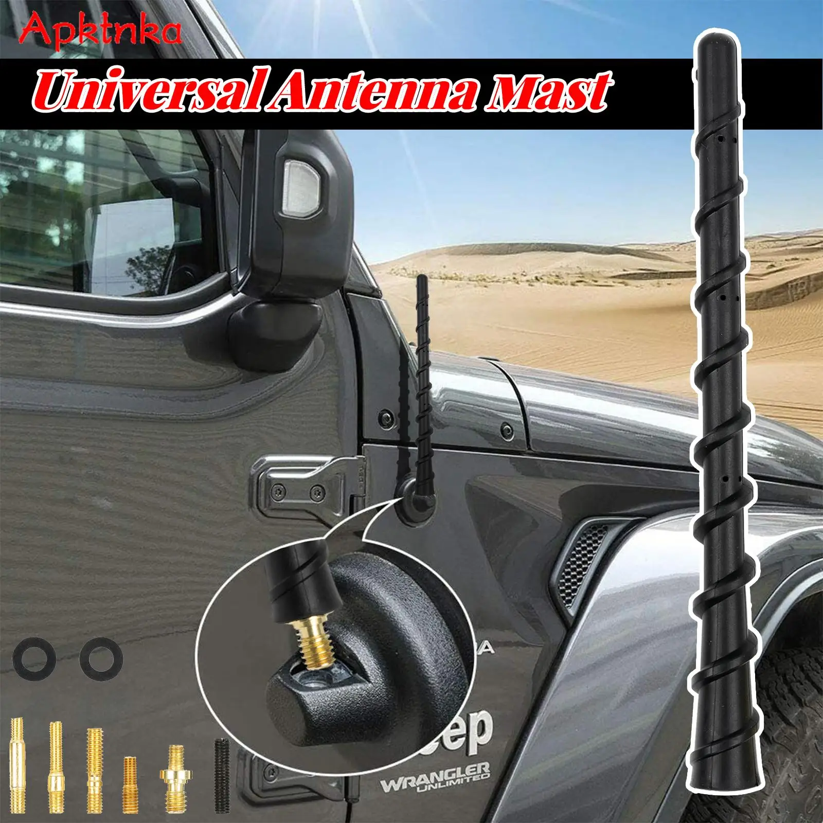 7Inch Universal Car Antenna Roof Mast Whip Stereo Radio FM/AM Signal