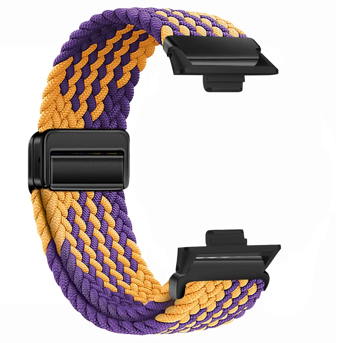 Nylon Braided Magnetic Buckle Strap - Breathable & Comfortable Replaceable Band