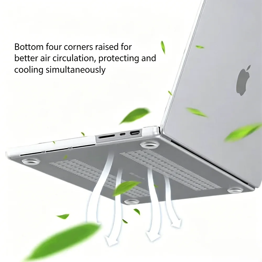 Crimson Crystal Clear 13-Inch Protective Laptop Case