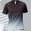 Men's T-Shirts Sports Fitness Sportswear Quick-Drying Gradient Short Sleeve Tops Outdoor Basketball Training Running Men Clothes 3