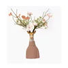 Resin Handicraft Cartoon Deer Flower Vase Floral Arrangement Accessories Artificial Animal Sculpture Home Decoration Accessories 6