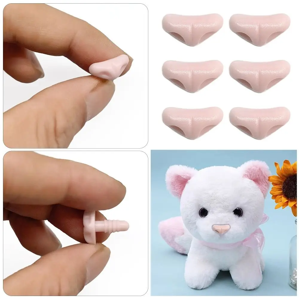 New 15*7mm Triangle Nose Bear Buttons Dolls Accessories Safety Parts Plastic Craft Doll Fox Noses