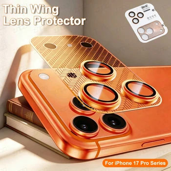 Protezione in vetro per obiettivo fotocamera per iPhone 17 Pro / 17 Pro Max, anello in metallo a copertura totale per obiettivo posteriore + protezione AR e AF