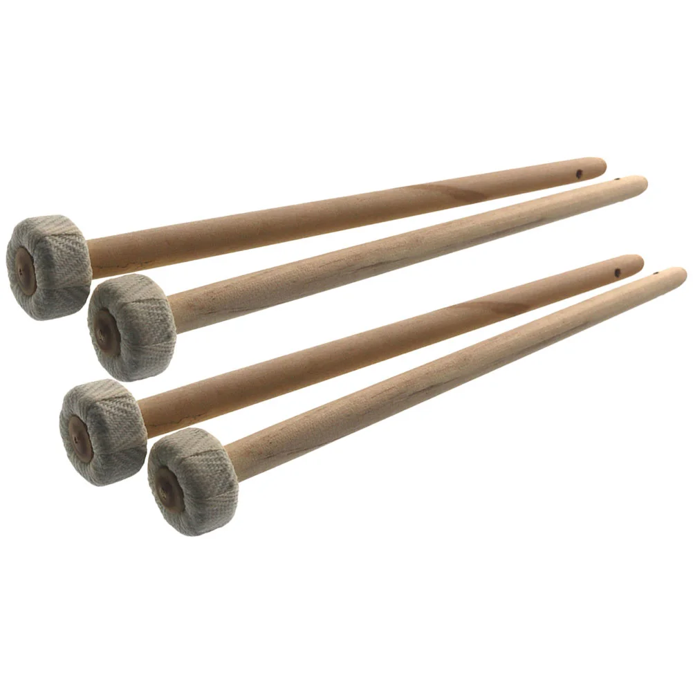 

4pcs Gong Mallets Percussion Gong Drumsticks Chinese Traditional Gong Hammers Instrument Mallets