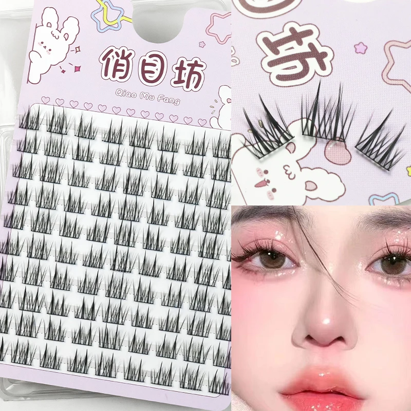 

DIY Clusters Eyelash Extension Mix Dovetail Individual Lashes Volume False Eyelashes Natural Segmented Eyelash Bundles Makeup