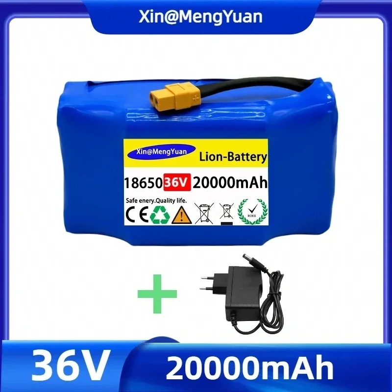 

Potente batería de litio para patinete eléctrico, Original, 36V, 20000mAh, 30000mAh, 10s2p