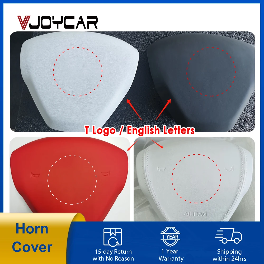 New Horn Cover Decoration for Steering Wheel Designed for Tesla Model 3 Model Y Logo and Letters Option