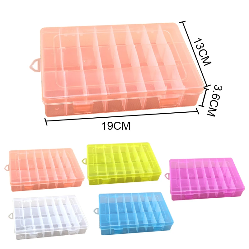 32 Grids Clear Plastic Organizer Box, Craft Storage Container for Beads  Organizer, Art DIY, Crafts Jewelry Storage, Fishing Tackles, Rock  Collection