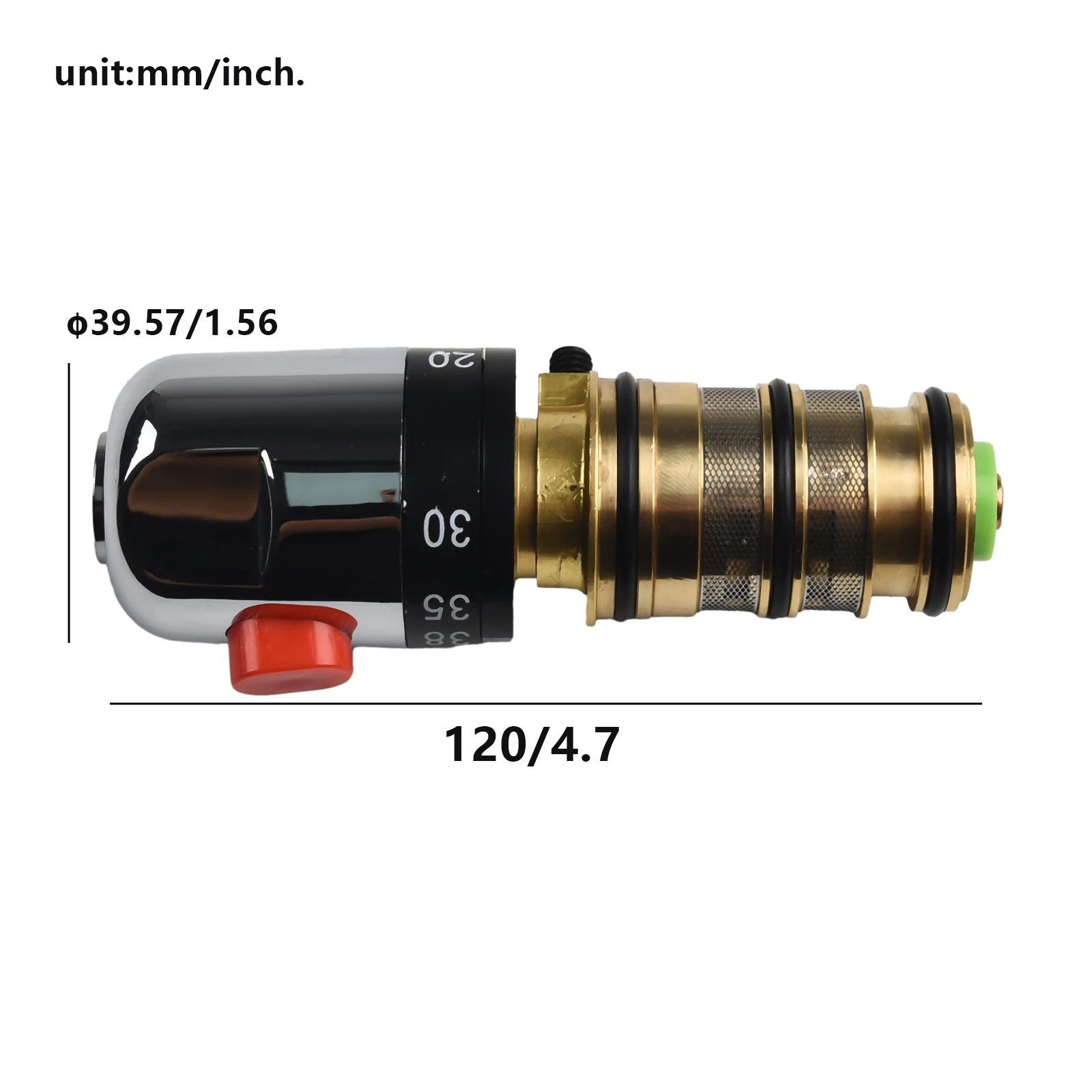 

Universal Replacement Thermostatic Cartridge Bath Shower Mixer Brass Valve Bar Repair Kit Recommended Pressure 0 1 0 5Mpa