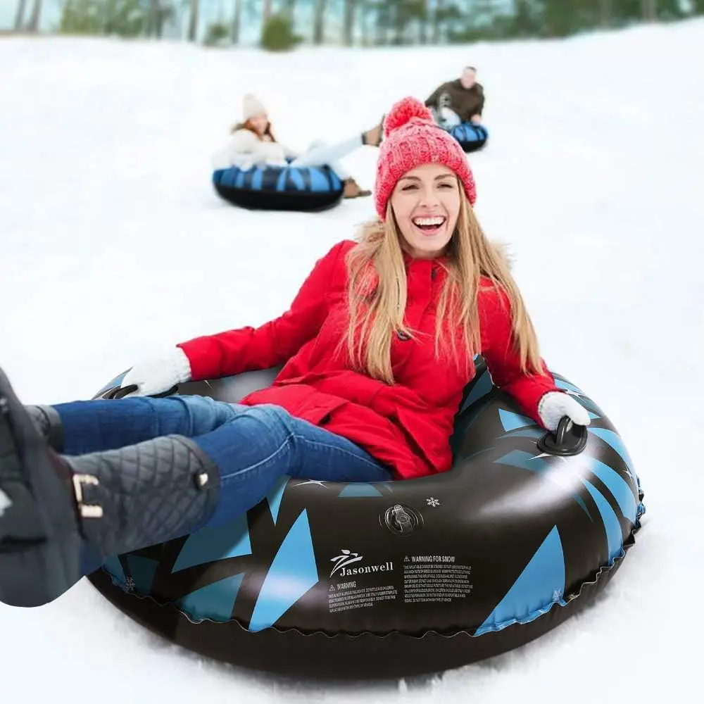 Winter Outdoor Toys Sleds & Snow Tubes Heavy Duty Inflatable Snow Sled Toboggan Toys for Kids