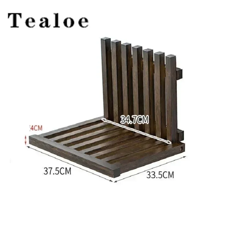 Folding Chair Wall Mounted Invisible Shoe Changing Stool Solid Wood Wall Seat Fold Away Stool Suitable For Various Occasions