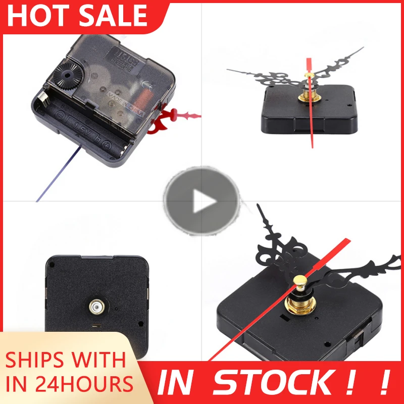 1set Mute Quartz DIY Mechanical Clocks Wall Clock Movement Mechanism Battery Operated DIY Repair Parts Replacem Include Hands