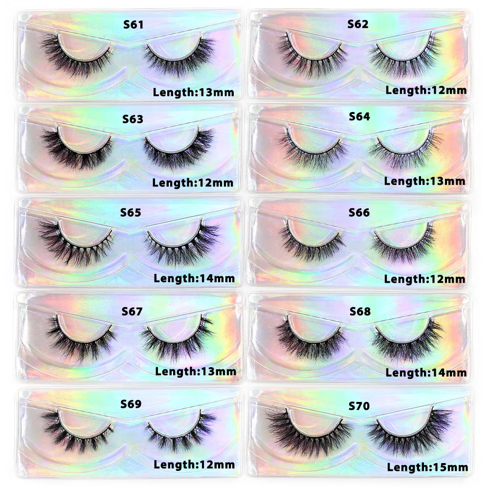 Mink Free Eyelashes Hand Made False Eyelashes Cruelty Mink Lashes Natural Short Eyelash Extension Makeup Eyelashes M01