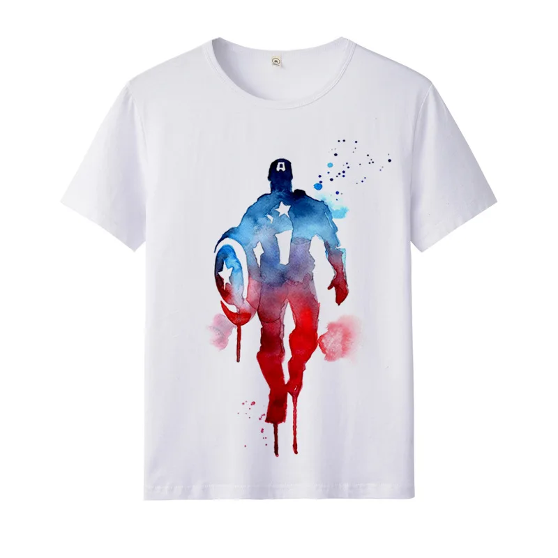 Blusas de dibujos animados Vengadores de Marvel para mujer, camisetas blancas para hombre y niño, ropa Y2k, 2023 -