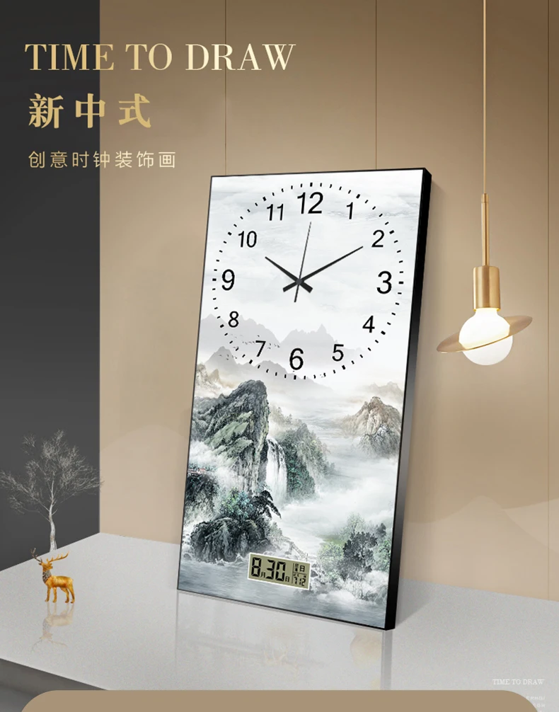 Description Picture 2 of itemLuxury High Wall Clocks Living Room Party Modern Design European Cute Clock Wall Aesthetic Relogio De Parede Unique Furniture