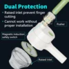 Dual Mode Cordless Food Processor & Handheld Salad Maker - Vegetable Slicer - Food Chopper IPX4 Waterproof 5