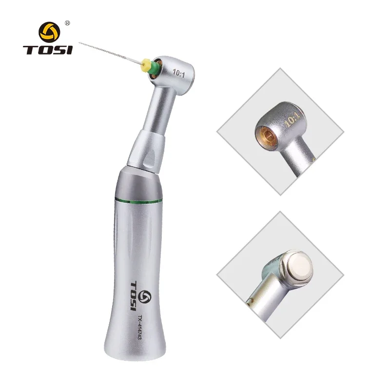 

TOSI 10:1 Contra Angle Root Canal Treatment 90 Degree Twist Reciprocating Air Scaler Handpiece For Endodontic Rotary Hand Files