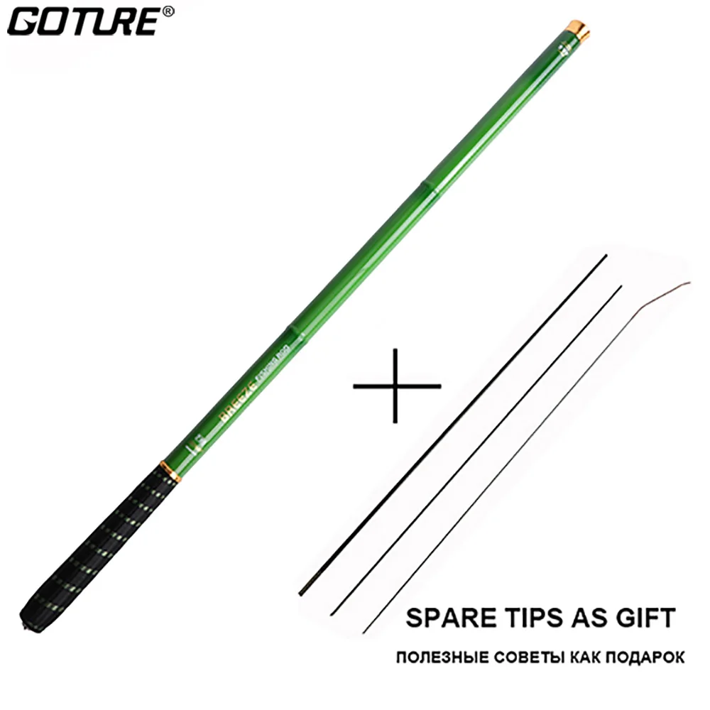 

Goture 3.0m-7.2m Telescopic Fishing Rod Carbon Fiber Stream Fishing Rods Ultra Light Hand Pole Carp Fishing Feeder Rod Tenkara