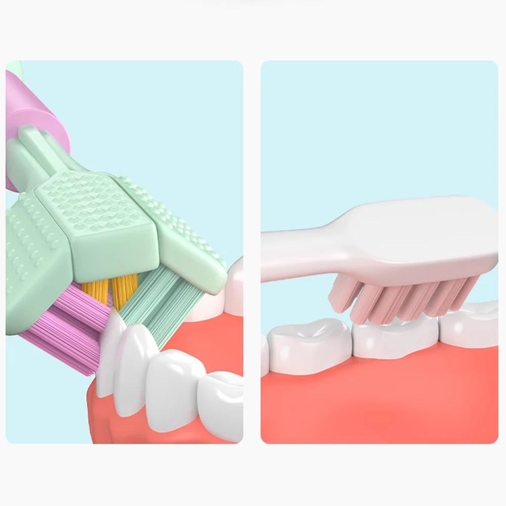 Adult Toothbrush Three-Sided Toothbrush Soft Bristle Teeth Whitening Brushes Tooth Brush 360&deg; Cleaning Teeth Brush Oral Care