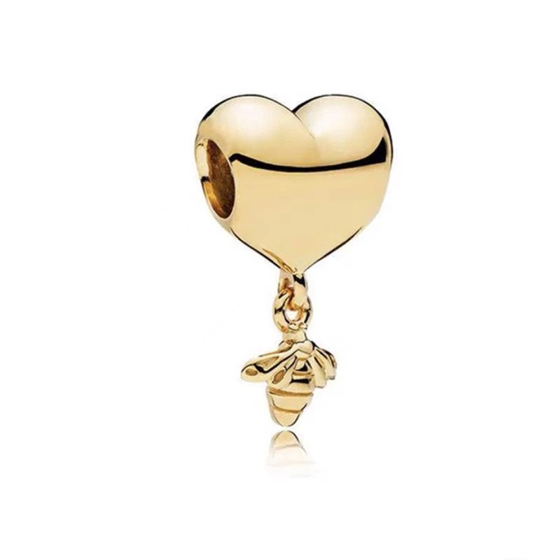 Love You Best Friend & Mom & Family Sister Heart Charm Bead Fit Original 925 Sterling Silver Bracelet Women Fashion Jewelry Gift 5