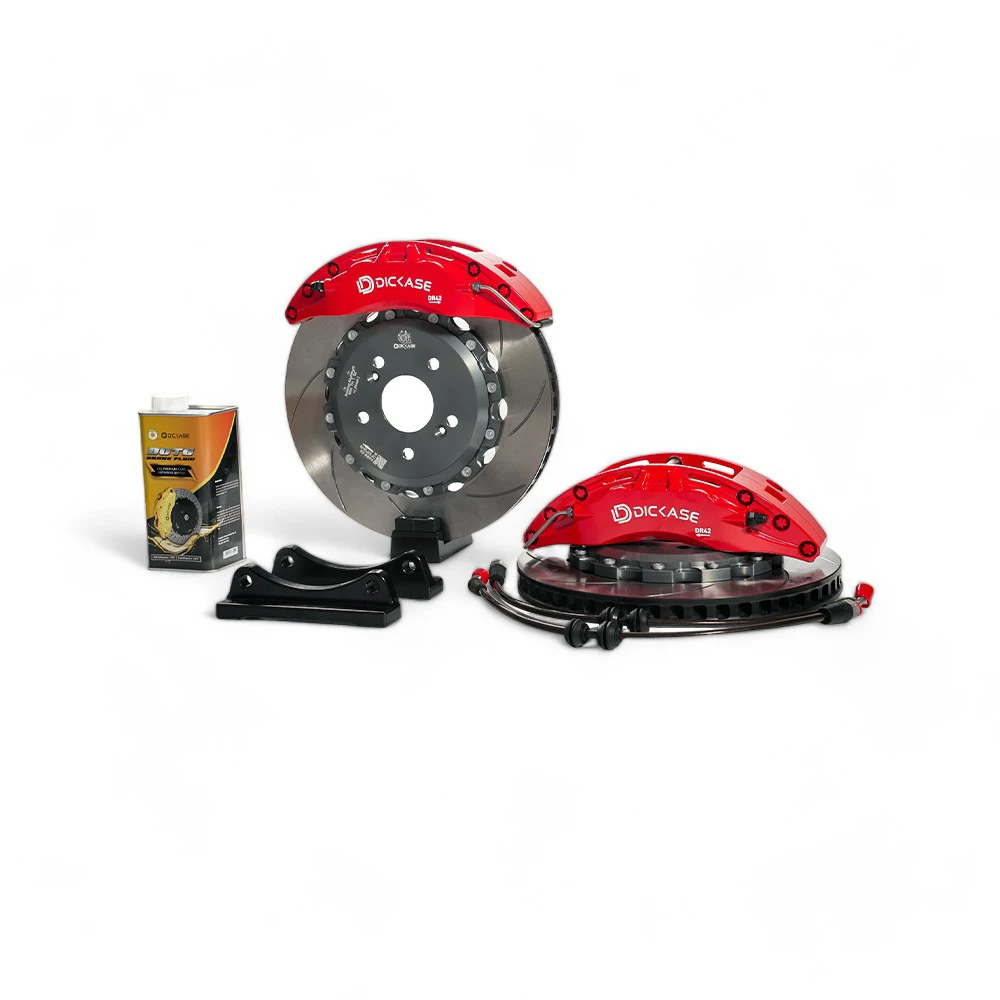 High quality 4 piston with 330*28mm drilled with brake kits brake pad disc 17 18 inch for Toyota Highlander