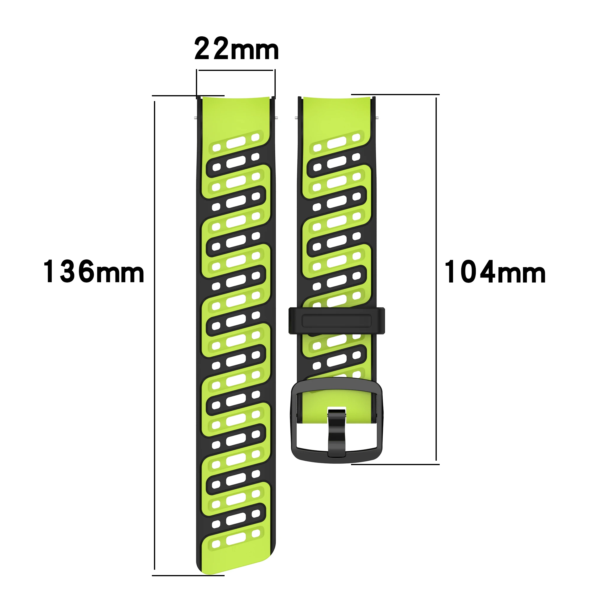 Fashion Silicone Sports Watch Strap - Premium Wristband Bracelet