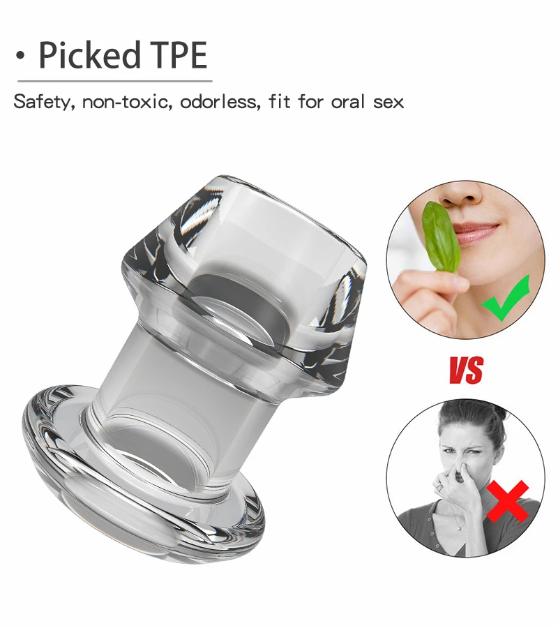 Anal Plug Hollow Silicone with Stopper Anal Dilator Anus Tunnel Expansion Prostate Massage for Woman Men Gay