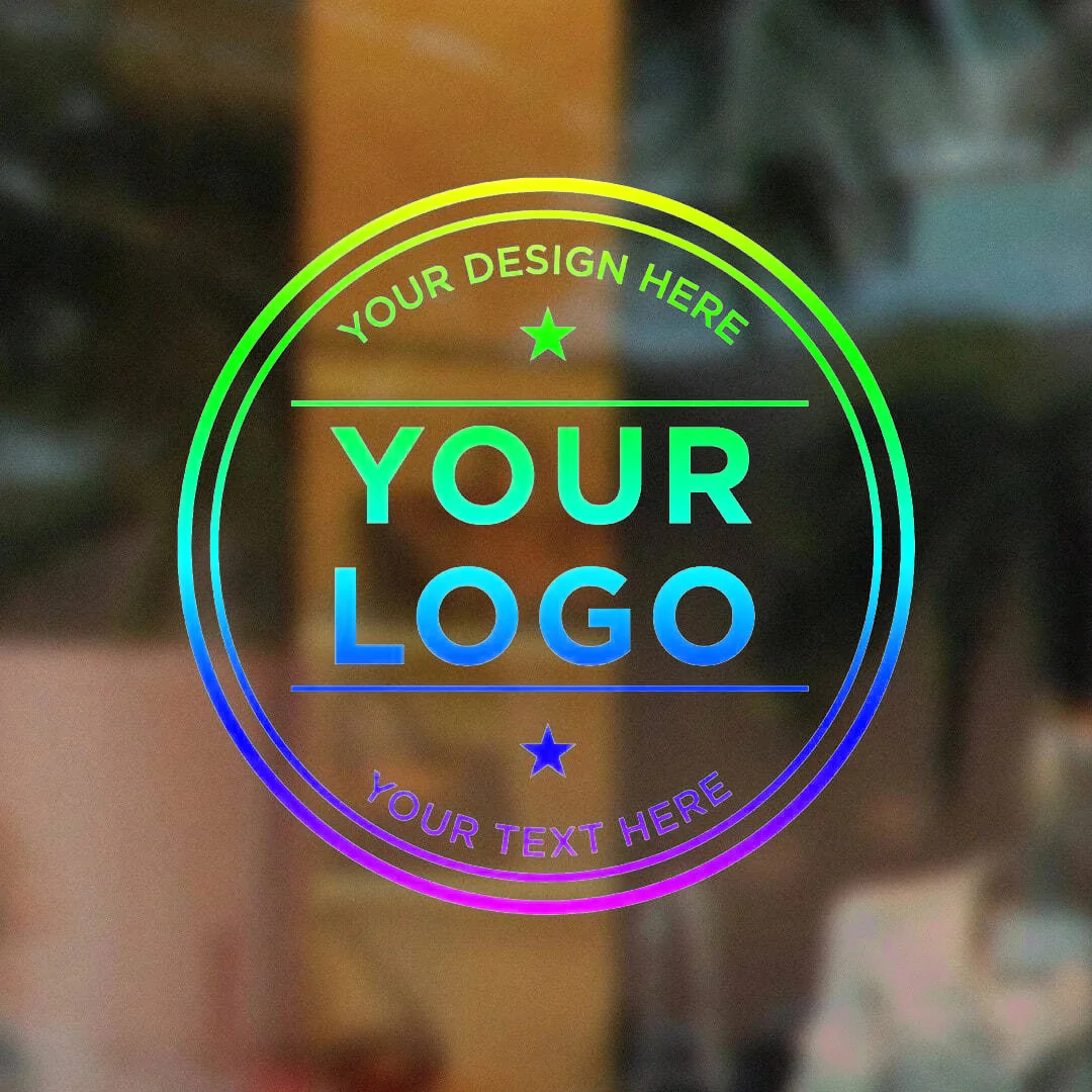 Personalized Transparent Circular Stickers - Custom Design Durable & Reusable