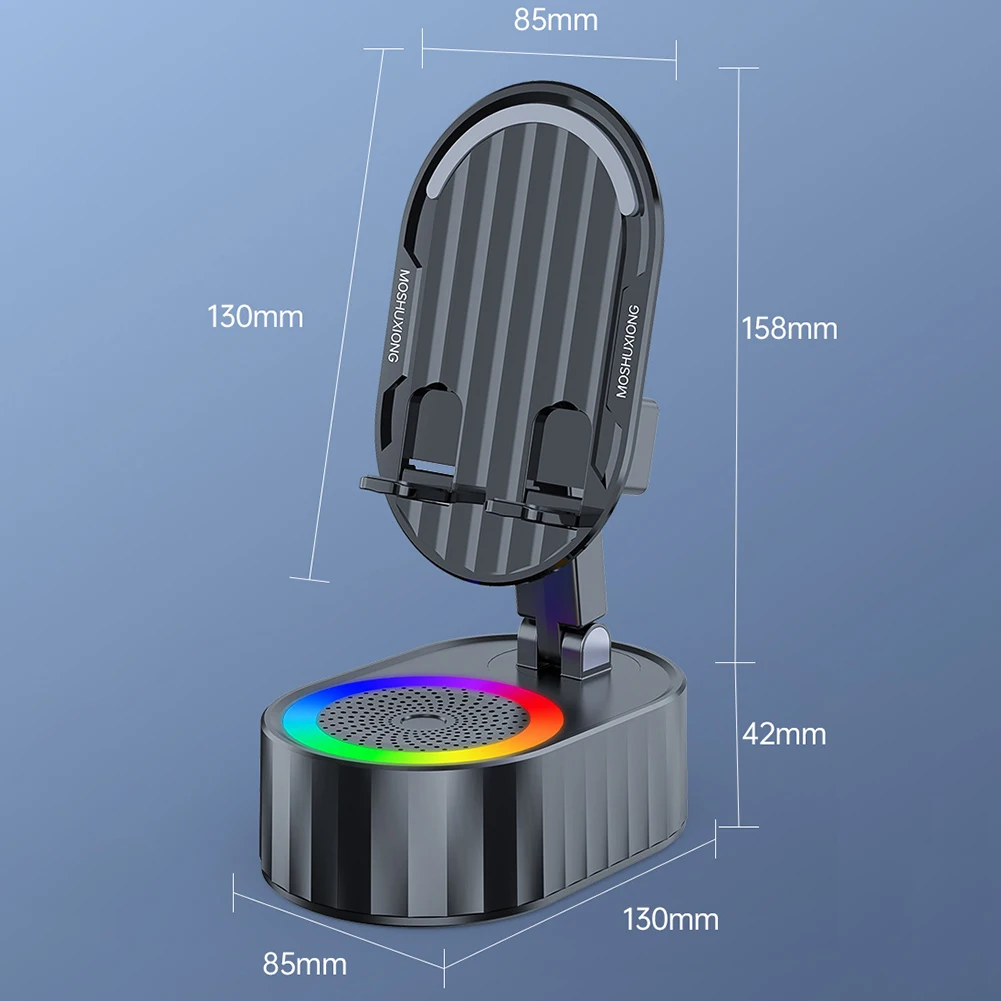 Multi-Function Cellphone Stand with Bluetooth Speaker
