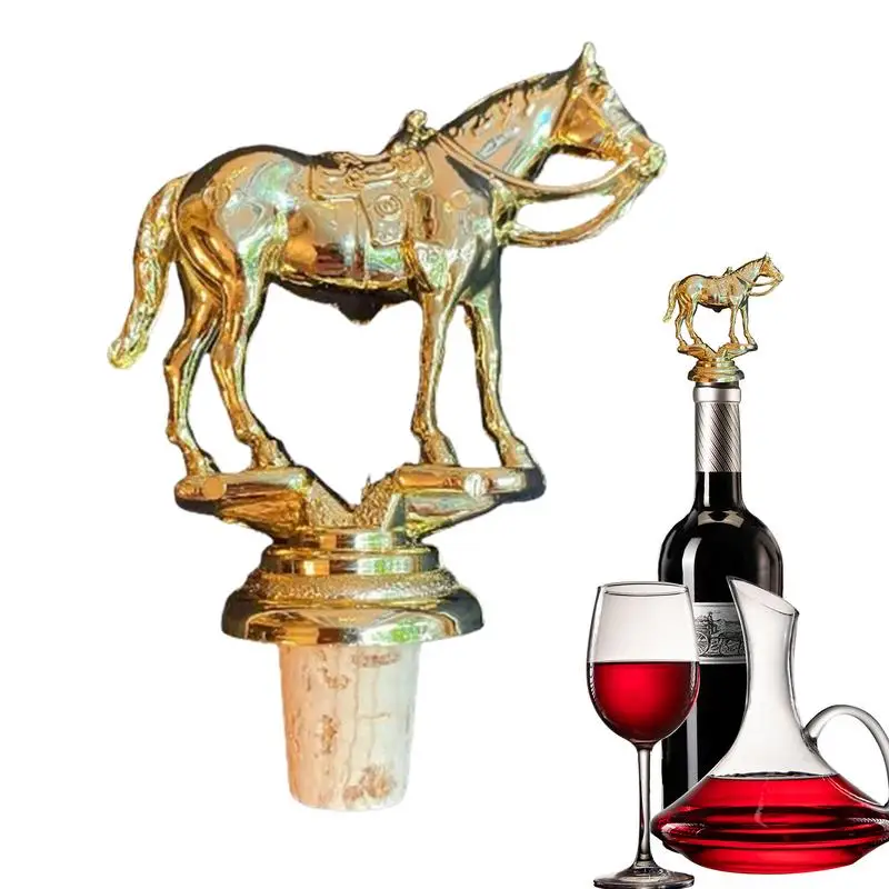 

Equestrian Wine Preserver Wine Bottle Stopper Horse Bottle Preserver Topper Horse themed Wine Stopper for Horse Enthusiasts