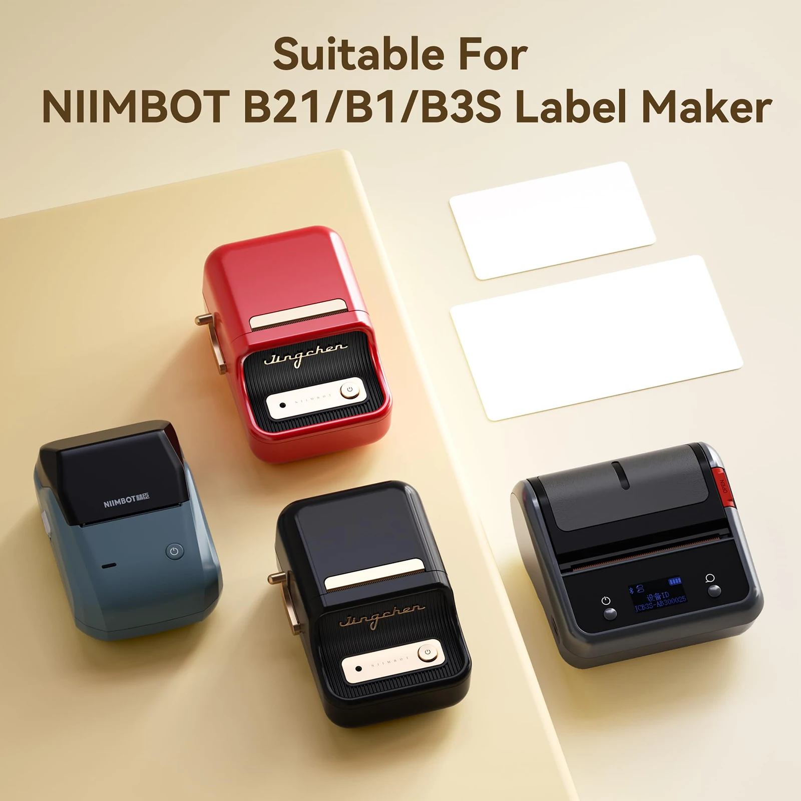 Niimbot Label Printer White Paper Sticker B1 B21 B203 Label Maker Tape 30x20mm 50x80mm Bigger Size B3S for Mini Mobile Labeller