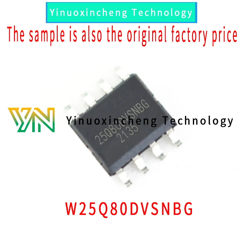 1PCS/LOT Original genuine SMT W25Q80DVSNBG SOIC-8 3V 8M-bit serial car specification flash chip new original 50pcs 74hc595d 74hc595 sop 16 8 bit serial register chip ic integrated circuit good quality