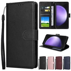 Wallet With Card Photo Frame Stand Magnetic Flip Leather Case For Samsung Galaxy S24 S23 FE S23 Ultra S22 Plus S21 S20 S10 S9 S8