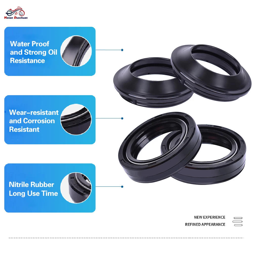 33X46X11 33*46 Motorcycle Front Fork Oil Seal 33 46 Dust Cover For Sym - San Yang Motor Wolf Legend 125 Xs125 Xs 125 K 2007-2016
