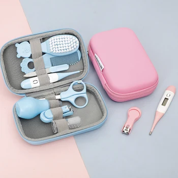 8 Pz/set Kit Per La Assistenza Sanitaria Per Bambini Unghie Capelli Assistenza Sanitaria Termometro Spazzola Per Toelettatura Clipper Massaggiagengive Spazzolino Da Denti Elementi Essenziali Per Bambini