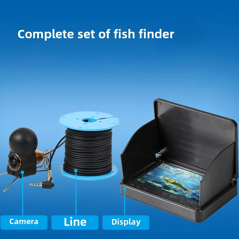 Premium Underwater Fishing Camera System-Waterproof HD Video Recorder with 360&deg; Night Vision for Deep Sea Exploration