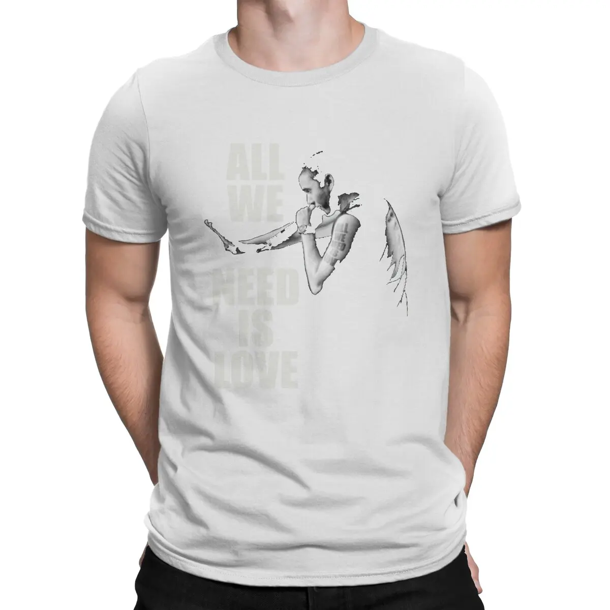 thumbnail image 1 of Camiseta de hip hop y rap latinoamericano para hombre, Canserbero, vintage, de algodón puro, cuello redondo, manga corta, talla 6XL, 1 of 7