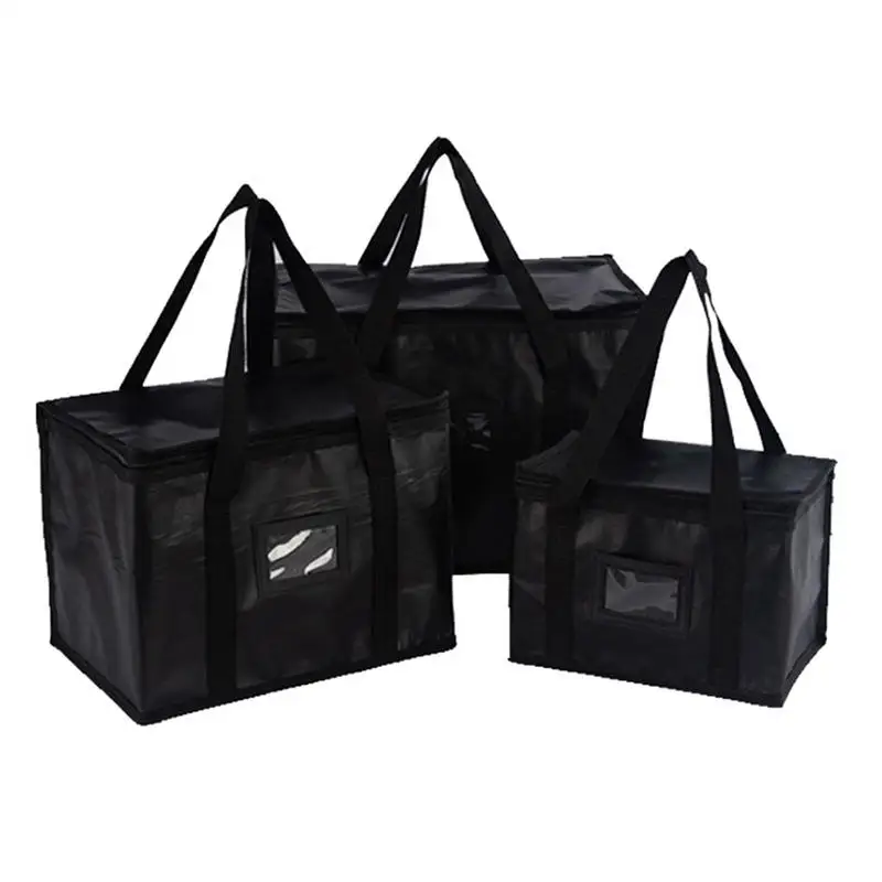 Tragbare Große Essensliefertasche Isolierte Pizza-Takeaway-Tasche Kühltasche Camping-Box Thermotasche Picknick-Getränkehalter – Detail 26
