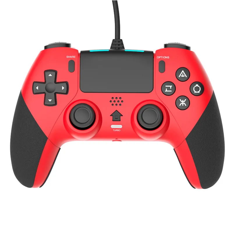 HOT USB Wired Joystick for PS4 Controller For ps4 Console With vibration function, six-axis, with back buttons