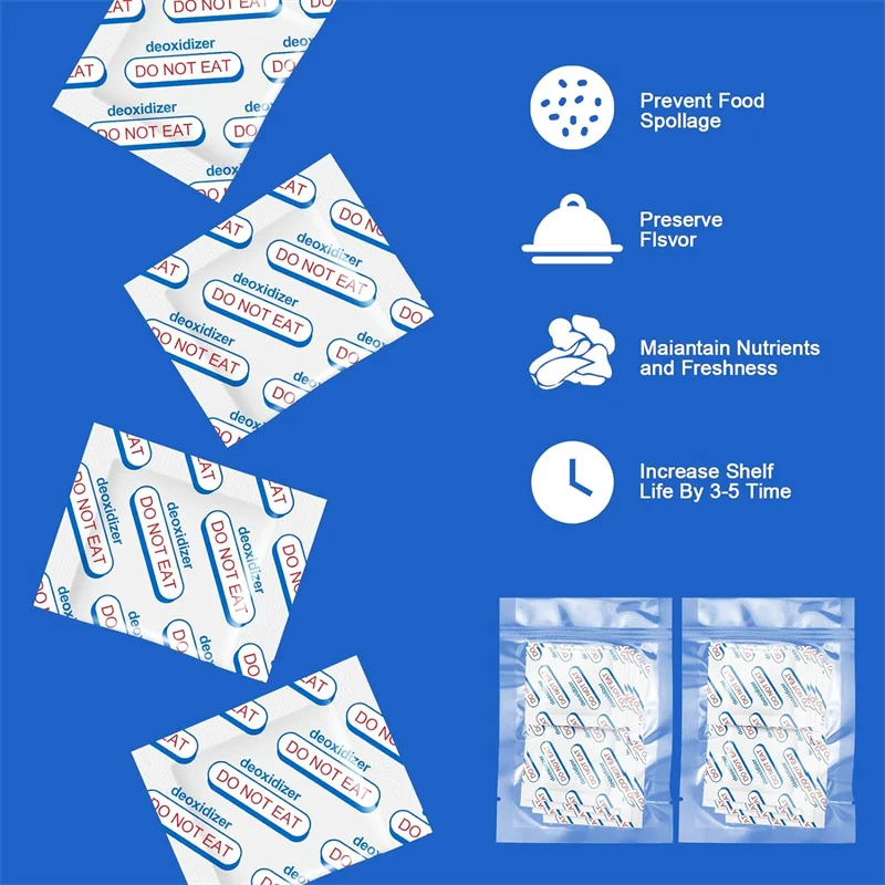 Vacuum Sealed Bag Jars, Oxygen Absorbers for Food, Dry Food, Storage, Cans for Food, Long Term Storage, 150Cc 4