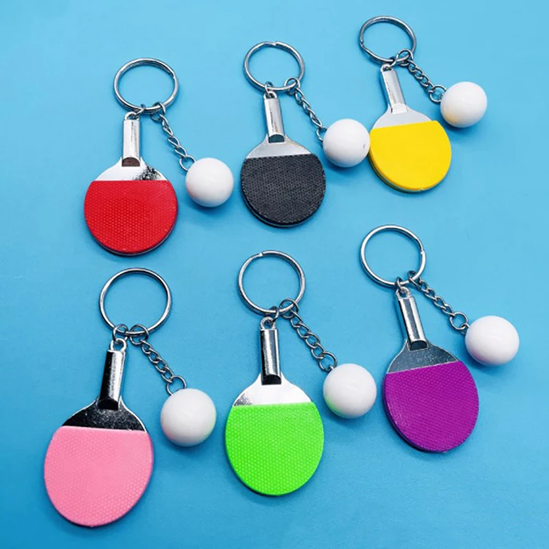 

Sport Ping Pong Table Tennis Ball Badminton Bowling Ball Keychain Key Chain Keyring Key Ring Souvenir Gift Ornament