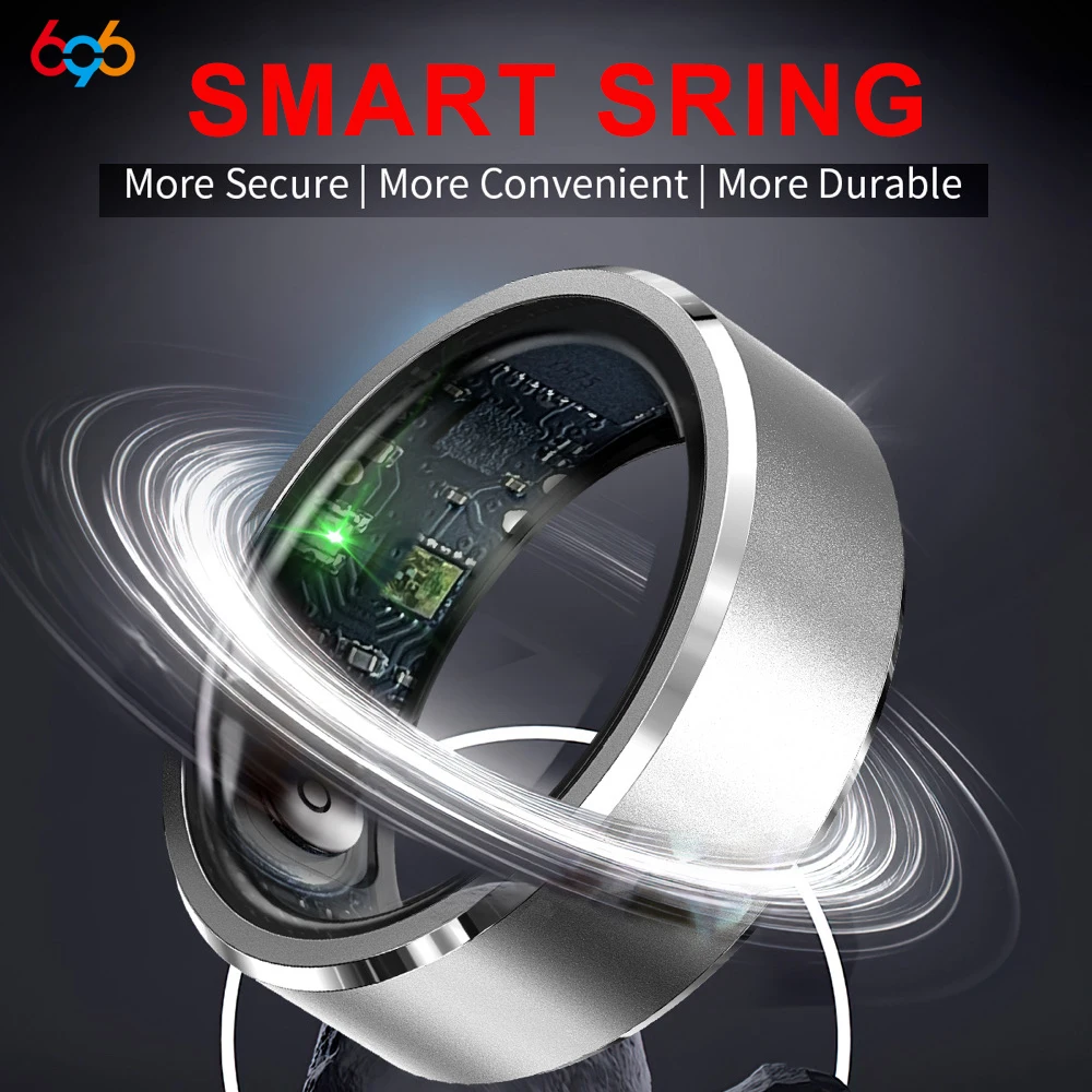 696 Smart Ring Bracelet Finger Digital Ring Heart Rate Monitoring Waterproof Blood Oxygen Sleep Remote Control Sports Women Men 4