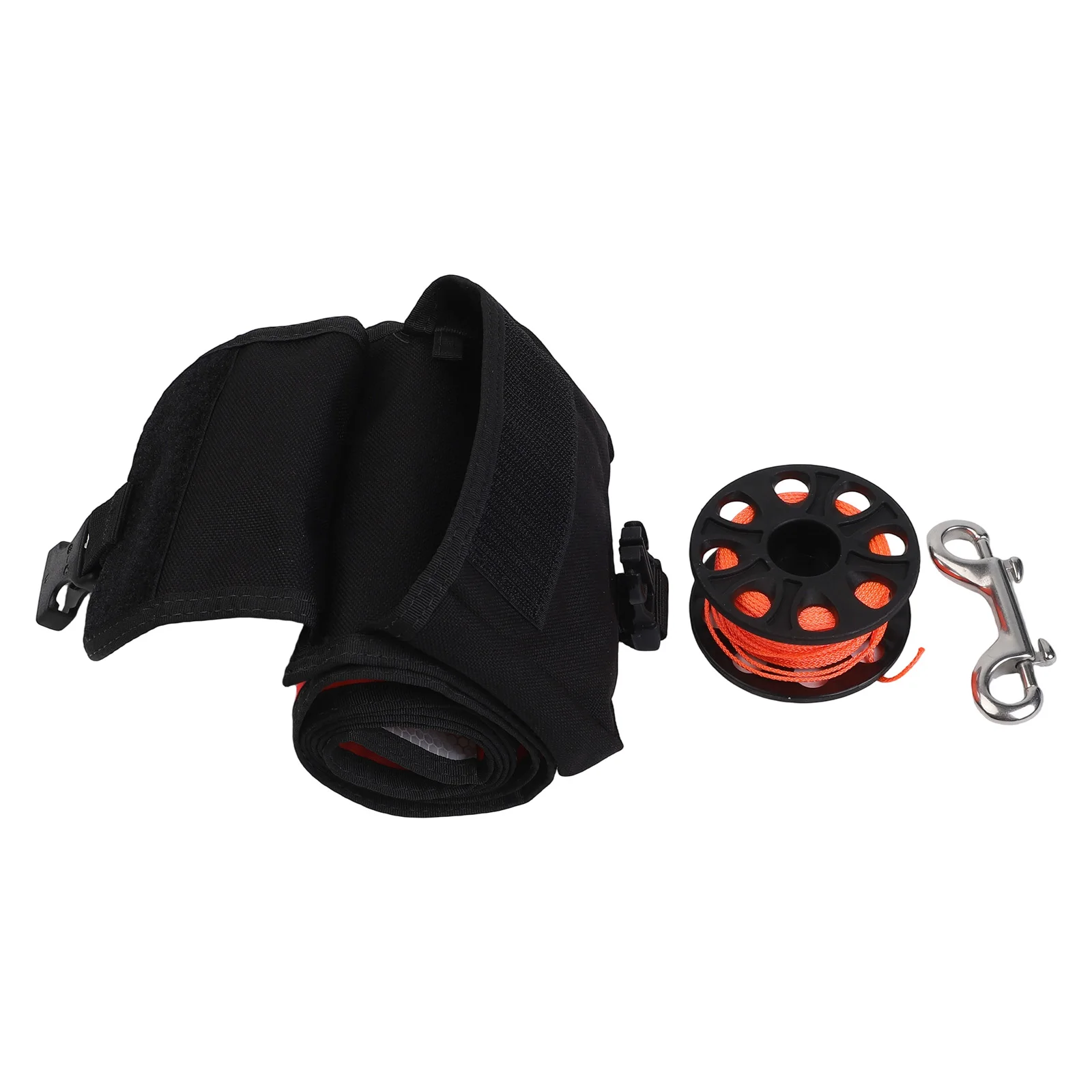 Scuba Diving SMB Marker Buoy Kit 120*15cm Three-in-one Diver Below Signal Spool Storage Bag With Snap Snorkeling Markers Parts