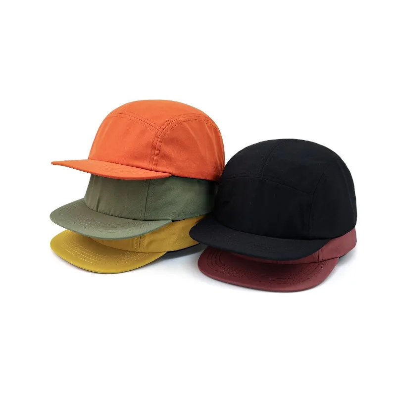 Retro Short Brim Five-panel Custom Logo Hats for Men and Women