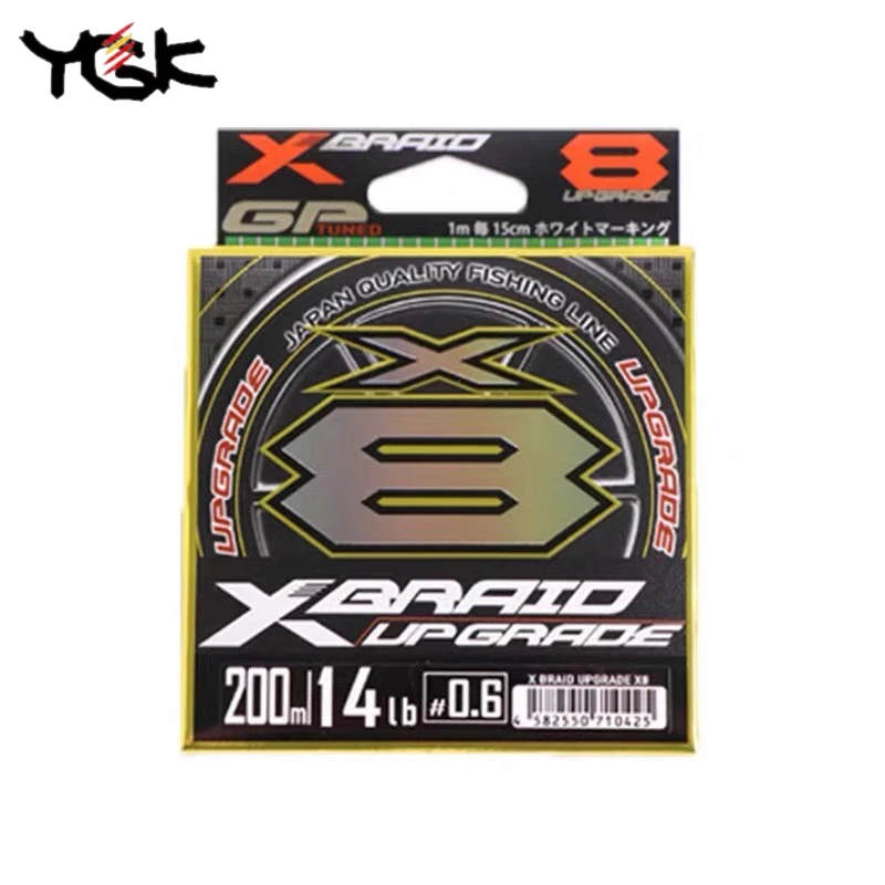 Original YGK X-BRAID UPGRADE X8 Fishing Line 8 strands Super QUAILTY 14LB 16LB 40LB 60LB 150M/200M Japan SEA Fishing PE Line 2